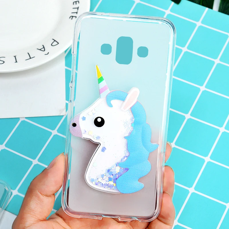 Чехол для samsung Galaxy J7 Duo силиконовый чехол Чехлы 2018 J720 сумки жидкость зыбучие пески