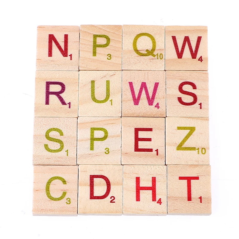 Оптовая продажа 100 дюйма искусственные английские буквы деревянные черные и