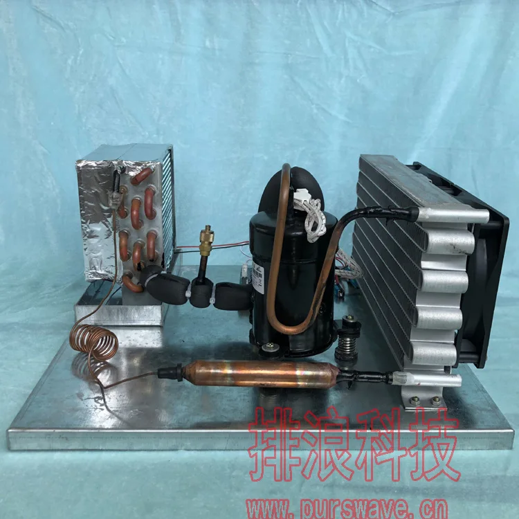 Мини-холодильные установки PURSWAVE LT35A DC24V, маленький компрессор, маленький кондиционер, работает от батареи и солнечной панели.