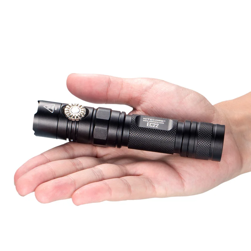 NITECORE EC22 тактильный фонарик CREE XP-L HD V6 max 1000 люмен бесступенчатая яркость луч бросок 185 метров факел