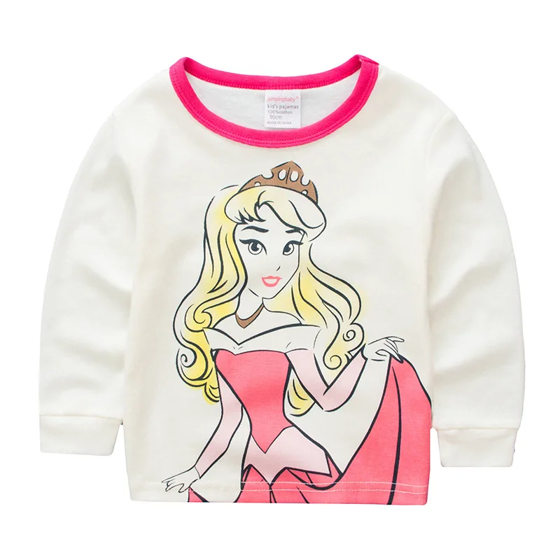 2019 пижамный комплект для девочек ночная рубашка одежда принцессы маленьких