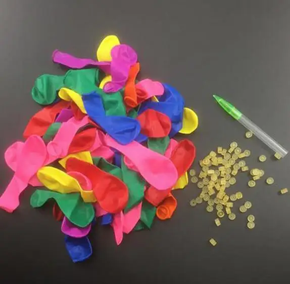 

Water Sports Water O Balloon Refill Kit Tool Latex Water Bomb Balloons Fight Summer Carnival Party cheer props gifts colorful