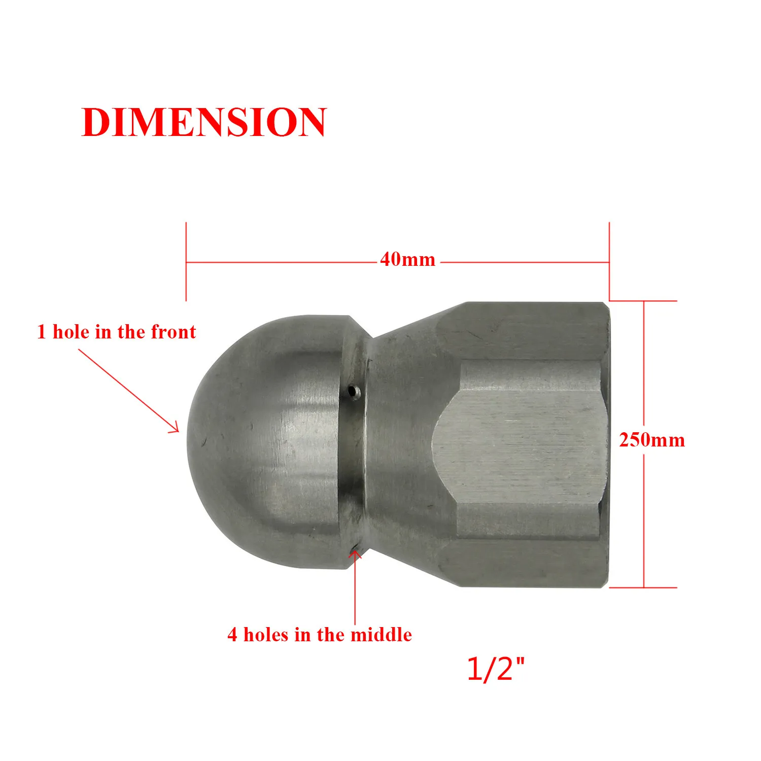 1/8 &quot1/4&quot 3/8 &quot1/2&quot Канализация сопло очистки канализационных труб моечная