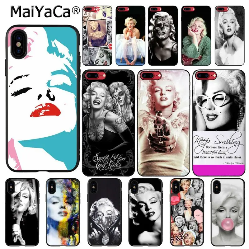 Сексуальная девушка крутой Мэрилин Монро Печатный чехол для телефона iphone 11 12 Pro