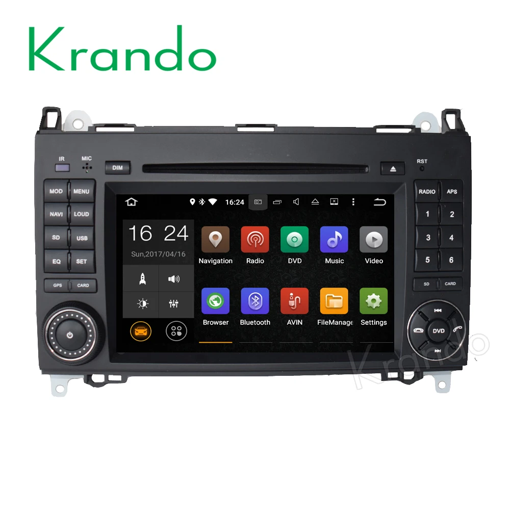 

Krando 7" Android 9.0 car GPS navigation for Benz B class W245 2005-2012 FOR Mercedes-Benz Vito 2003-2012 audio radio dvd player