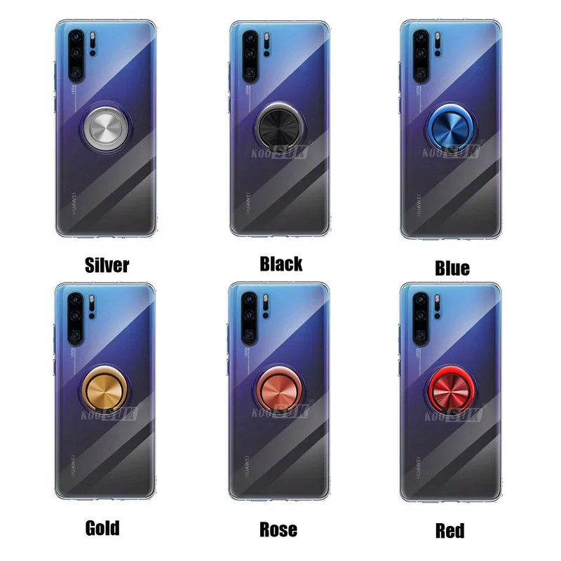 Чехол для Huawei P30 Pro роскошное прозрачное кольцо Nova 4e Mate 20 20X чехол Honor 8X 10 Lite V20 20i 10i
