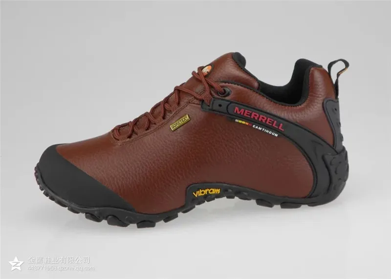 Новое поступление Merrell Мужская Уличная походная обувь, Коричневые Кожаные Верхние туфли
