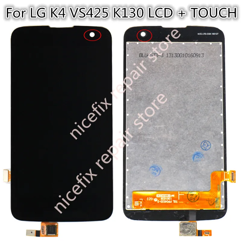 Для LG K4 LTE K120AR K120E K120 или VS425 K130 кодирующий преобразователь сенсорного экрана в