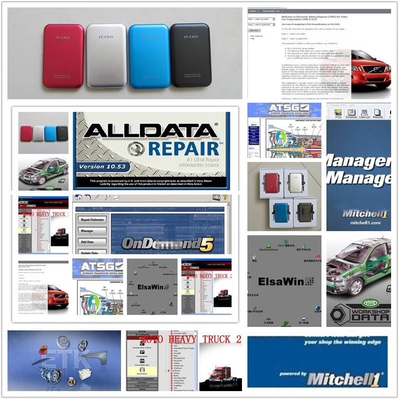 Новейшее 49 программного обеспечения в 1000 Гб usb hdd авто ремонт данных Alldata 10 53 ATSG vivid