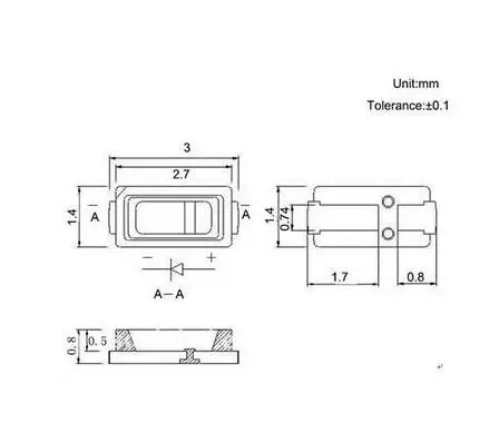 2700K 3000K 4000K 6000K 3V 30ma 10-13lm SMD LED 3014 Диод быстрая доставка через Aliexpress Standar Air Mail | Лампы и