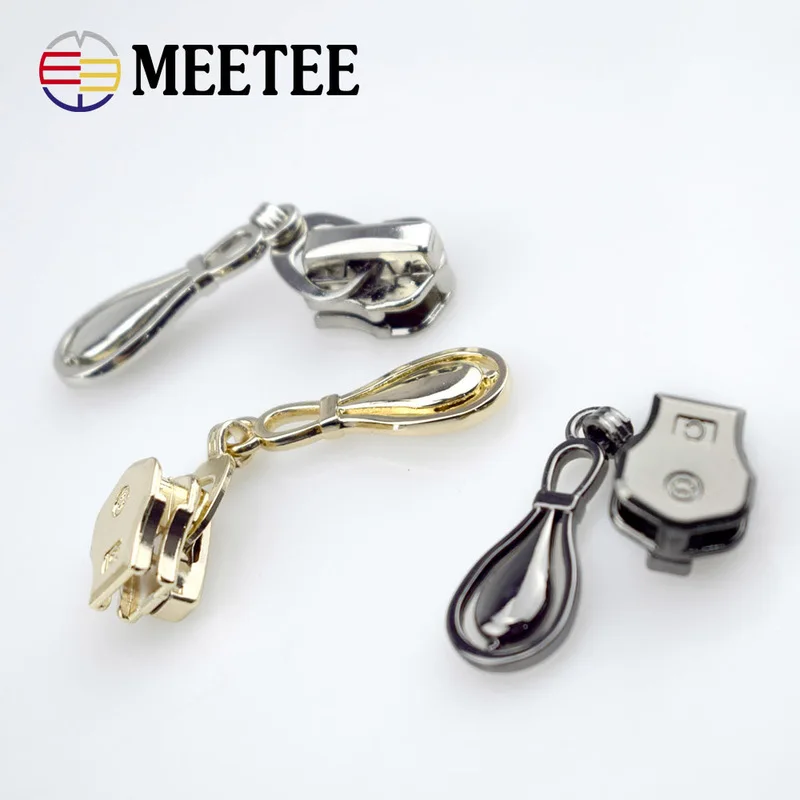 5 шт. Meetee 8# металлический бегунок для Jakect металлические украшения для одежды молния съемник ремонт косметичка аксессуары для чемоданов G1-3
