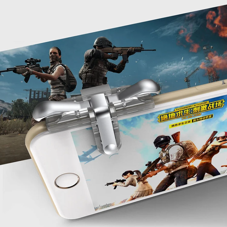 Мобильный игровой триггер pubg геймпад Кнопка огня Джойстик контроллер L1R1 для мобильных Легенд/PUBG игровой контроллер для iphone x