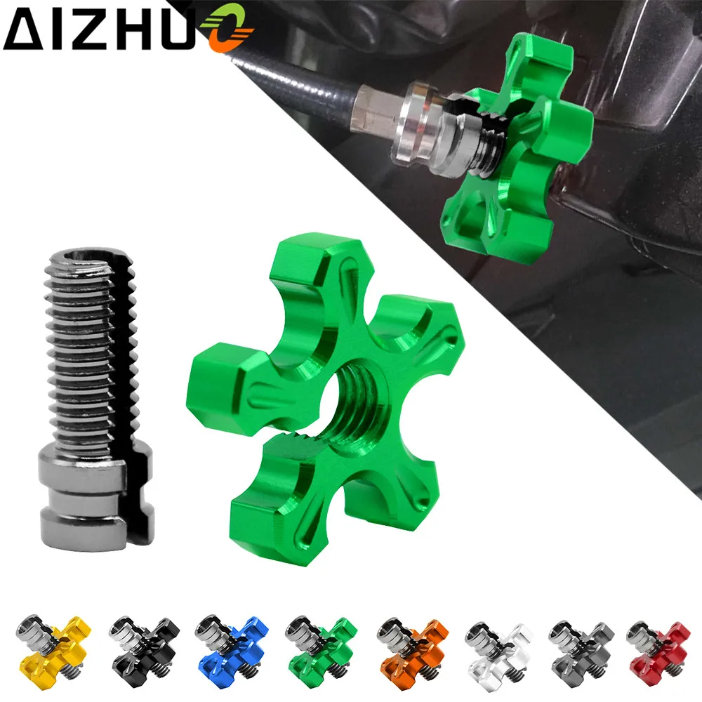 Кабель для регулировки сцепления мотоцикла CNC алюминий M8 * 1 25 & M10 KAWASAKI 500 KX 450 KLX250