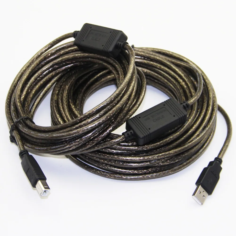 Кабель для принтера Bochara USB 2 0 Type A Male B Buit in Dual IC Chipset двойное экранирование (фольга +