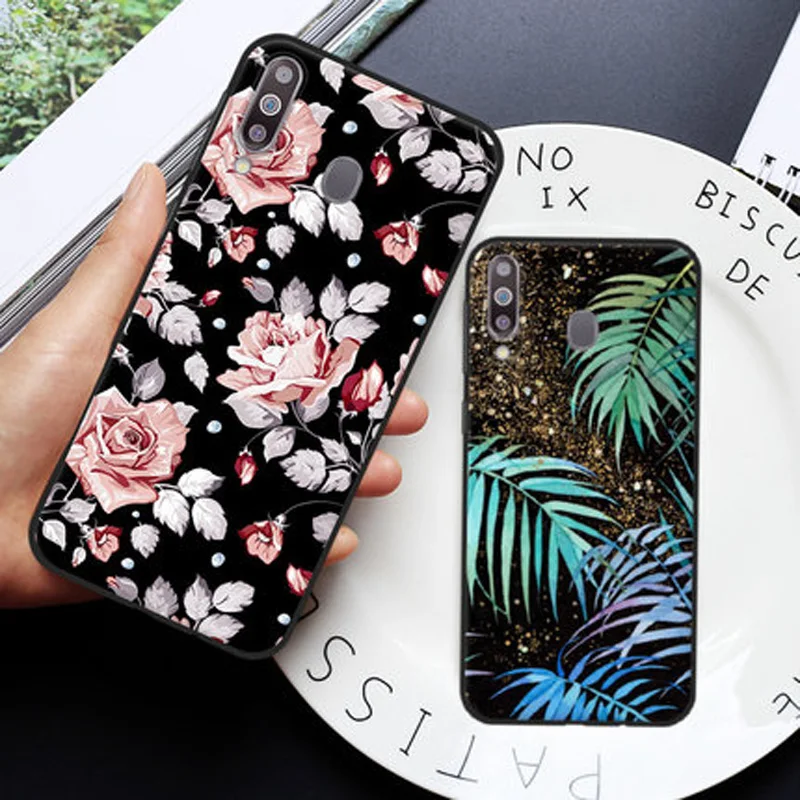 Чехол для Samsung galaxy M30 милый мультяшный мягкий чехол телефона искусственная