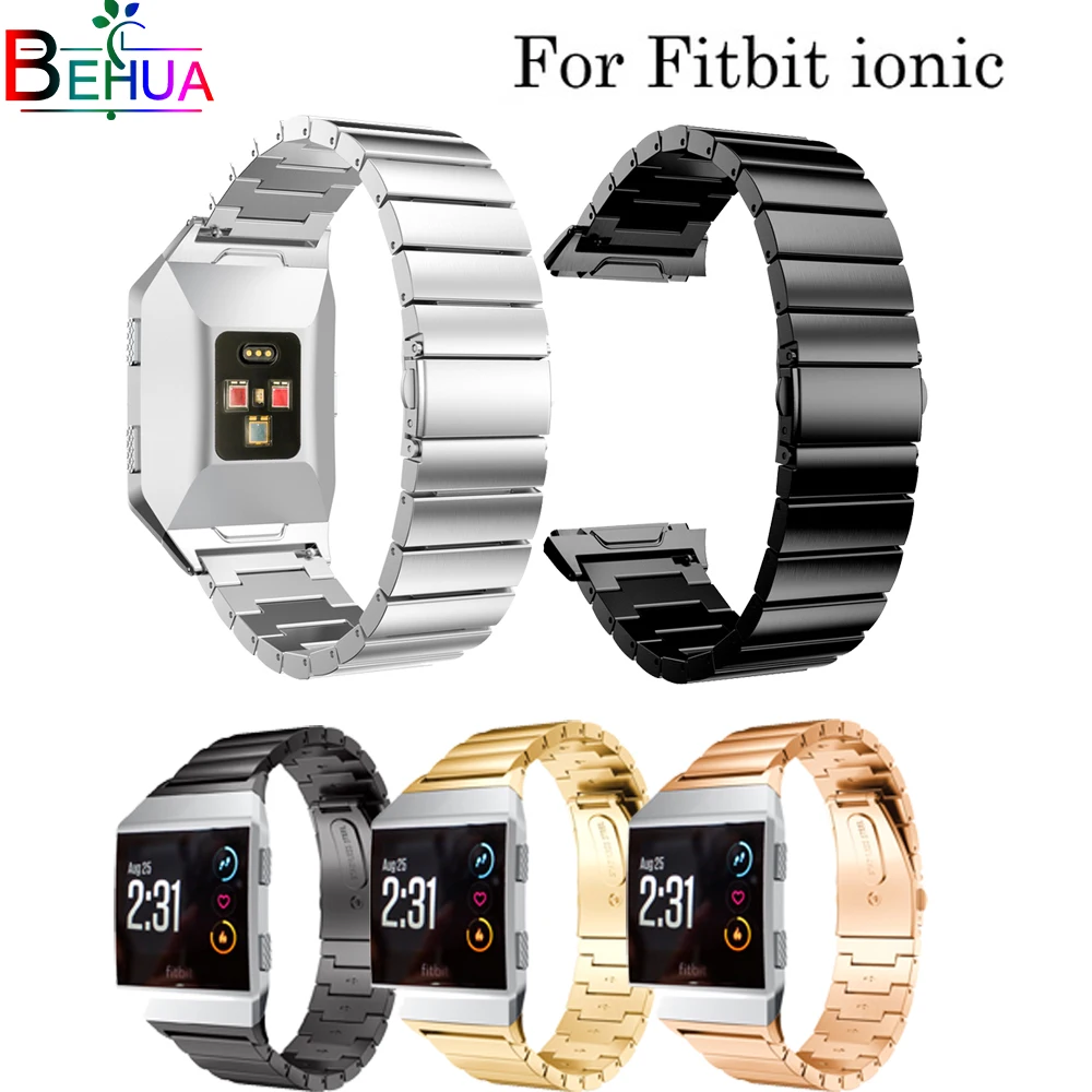 Ремешок для часов Fitbit Ionic Модные Смарт часы из нержавеющей стали Сменные