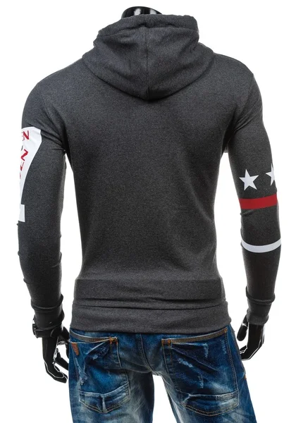 Мужская толстовка с капюшоном Zogaa хлопковая Повседневная облегающая весна-осень