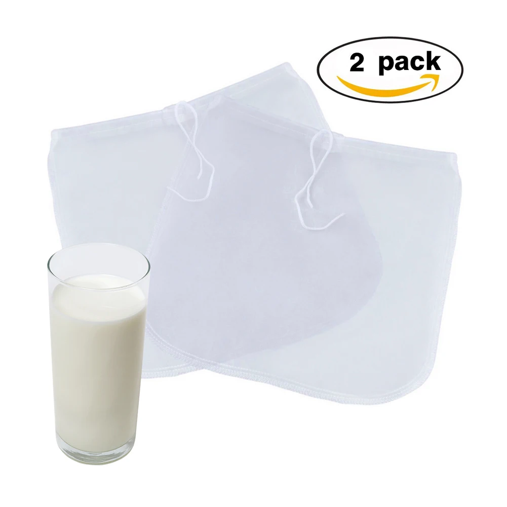 2 шт. сумки с надписью Milk Nut 30*30 см фильтровальная установка Саше соевая фильтрация вина кофе сок Fuit овощи в лилоне белый