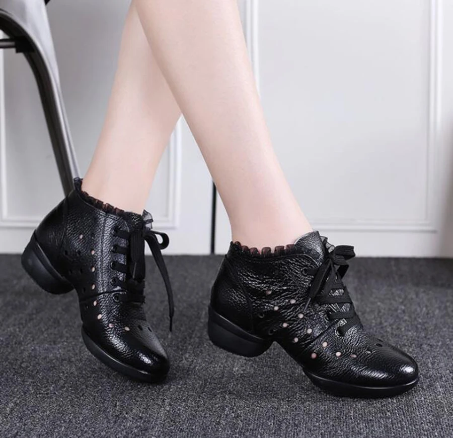 Professional Lace Leather Modern Increase 4CM High Shoes Women Wear Bottom Breathable Plus Velvet | Обувь