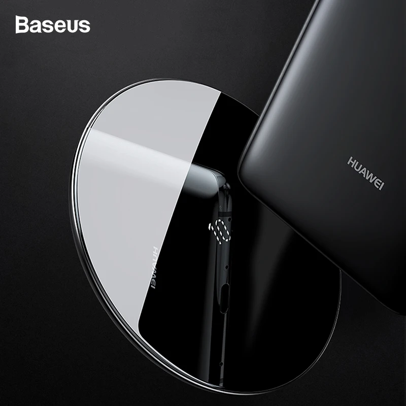 Беспроводное зарядное устройство Baseus Qi для huawei mate 20 Pro 10 Вт быстрая Беспроводная зарядная панель для iPhone 11 Pro Max X Xs samsung S9
