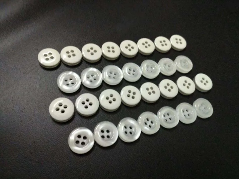 Оптовая продажа 200 шт. 4 жемчуг с отверстиями кнопки белые задние пластиковые