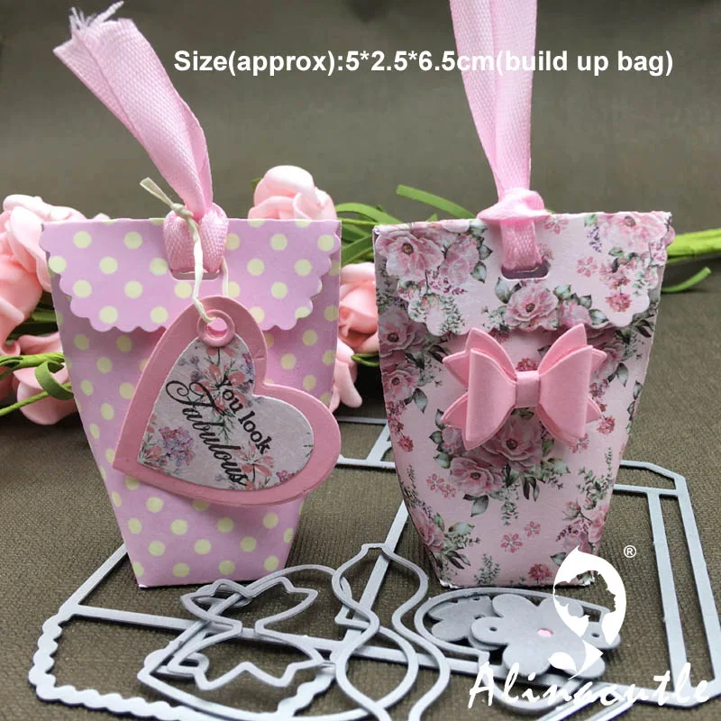 Металлические режущие штампы порезы Подарочная коробка с сердечком бантиком