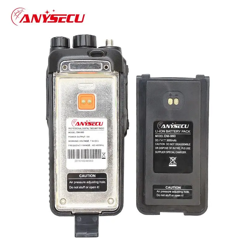 Новый продукт anysecu DM960/DM 960 TDMA DMR цифровой двухстороннее радио 400 480 МГц 5 Вт два