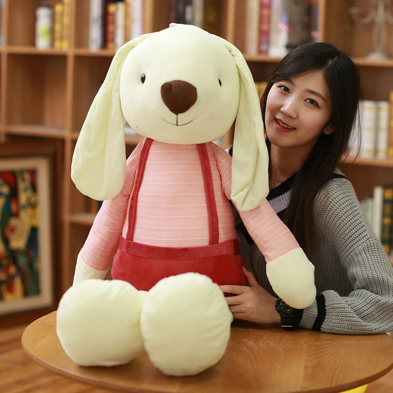 

Cute Long Ears Rabbit Plush Toy Soft Baby Pillow Kid Accompany Sleeping Dolls Stuffed Cushion Doll Plush Animal Toys Girl Gift