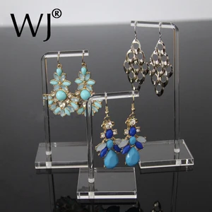 3 шт.лот, акриловая витрина для ювелирных изделий, витрина с 2 отверстиями, подвесной держатель для сережек, органайзер для фотосъемки