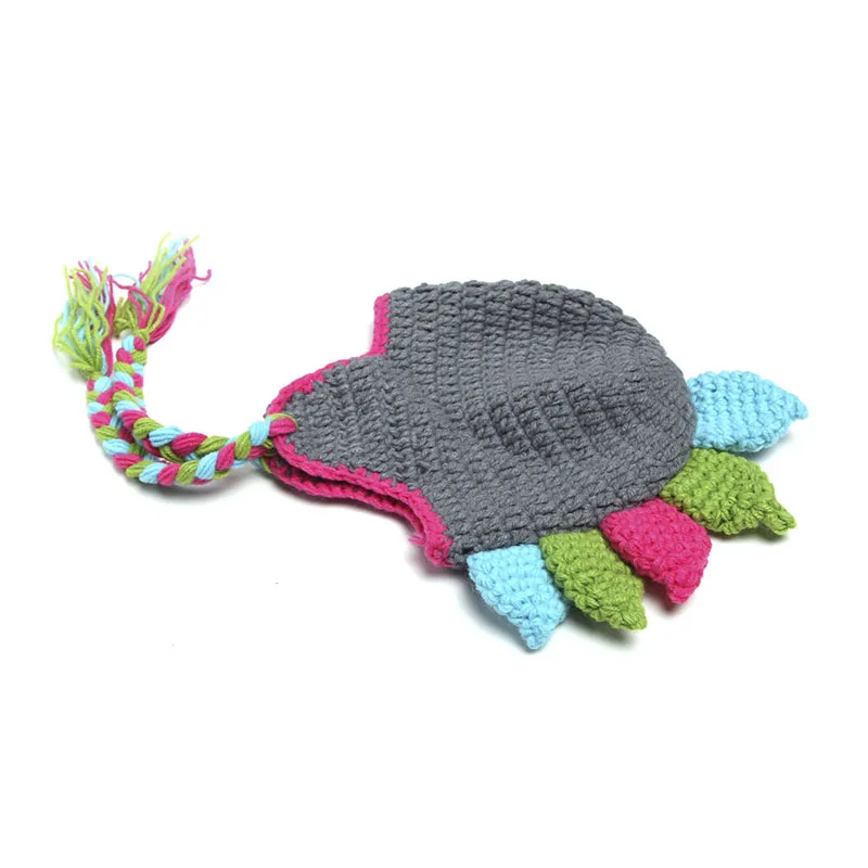 

Newborn Dinosaur Photography Props Baby Crochet Clothes Infants Handmade Knitted Cartoon Wearing Accessories Boys Girls Prop