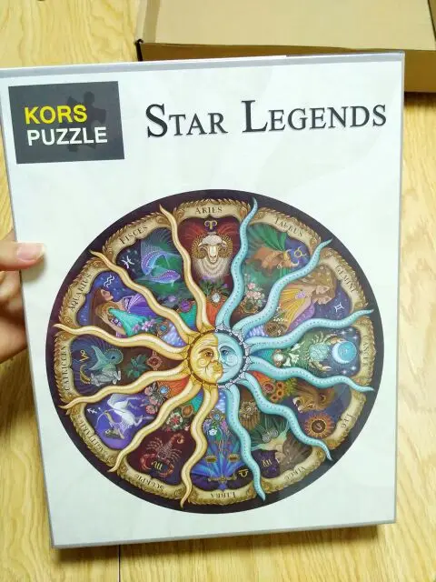 Free Shipping Raphael 1000PCS Zodiac Horoscope Puzzle Toys Fans Limited Collection DIY Constellation Jigsaw Puzzles Luxury Gift | Игрушки и