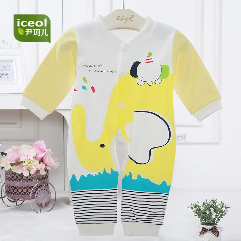 2017 Детские Комбинезоны для малышек Рубашка с короткими рукавами Мягкий хлопок