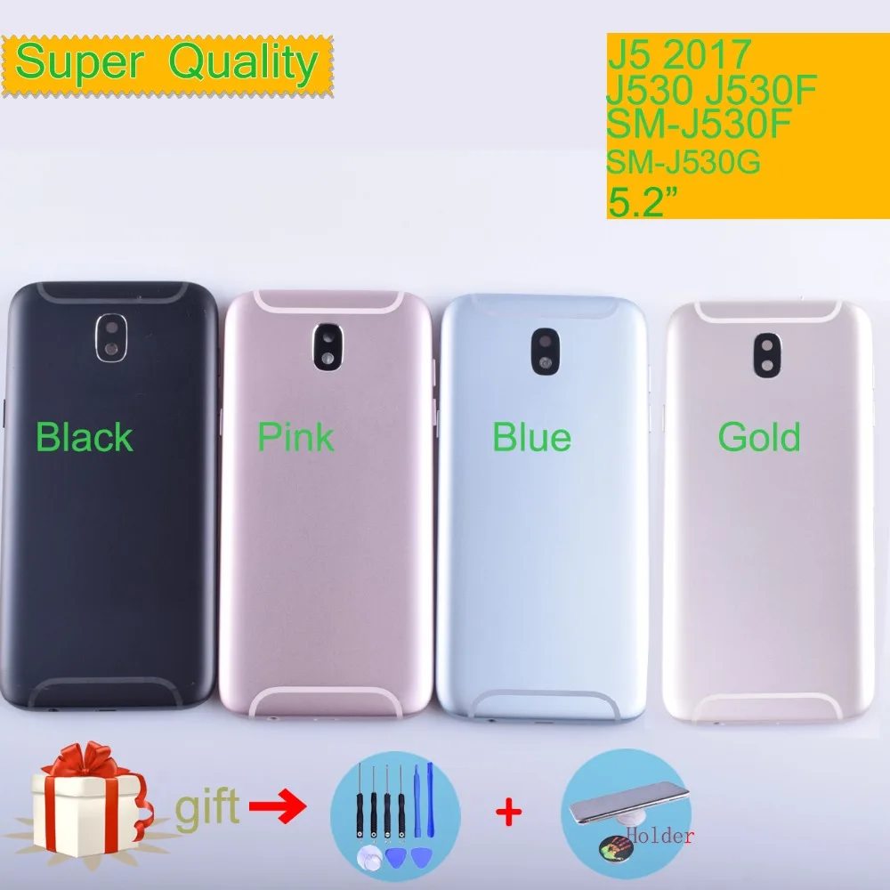 Для Samsung Galaxy J5 2017 J530 J530F корпус с аккумулятором задняя крышка Корпус задней двери