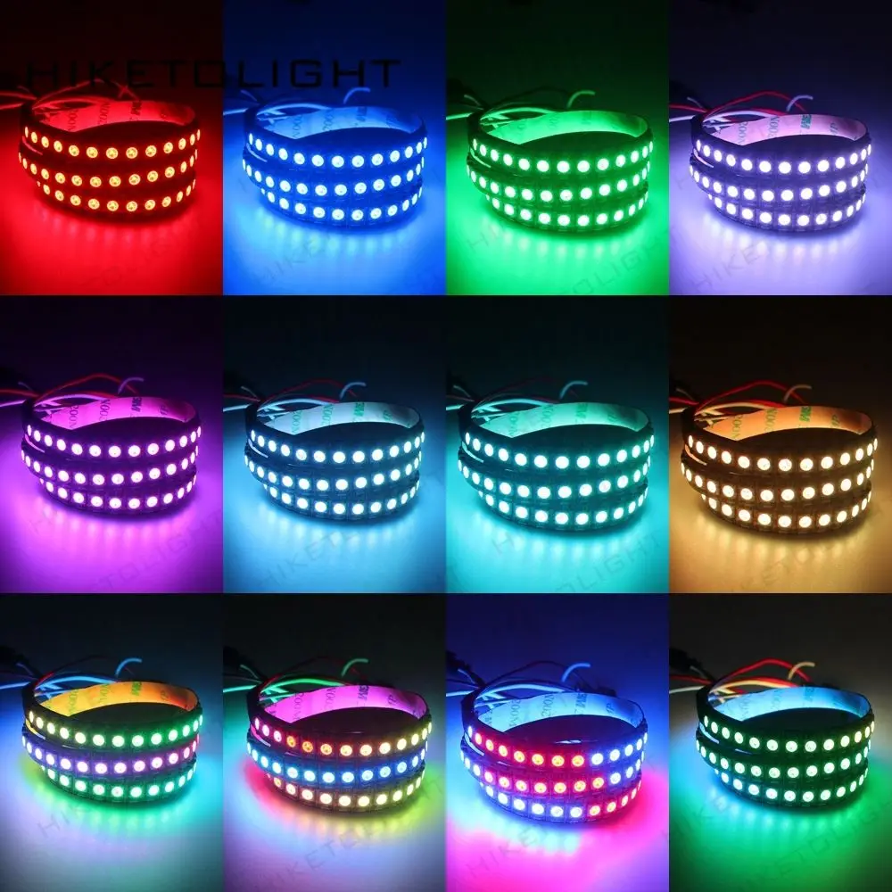 DC5V WS2812B 30/60/144 светодиодный/m пикселей/светодиодный s/m IC WS2812 светодиодный смарт