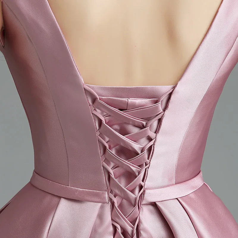 Платье для выпускного вечера es Vestidos De gala платье новый стиль совок шеи розовый