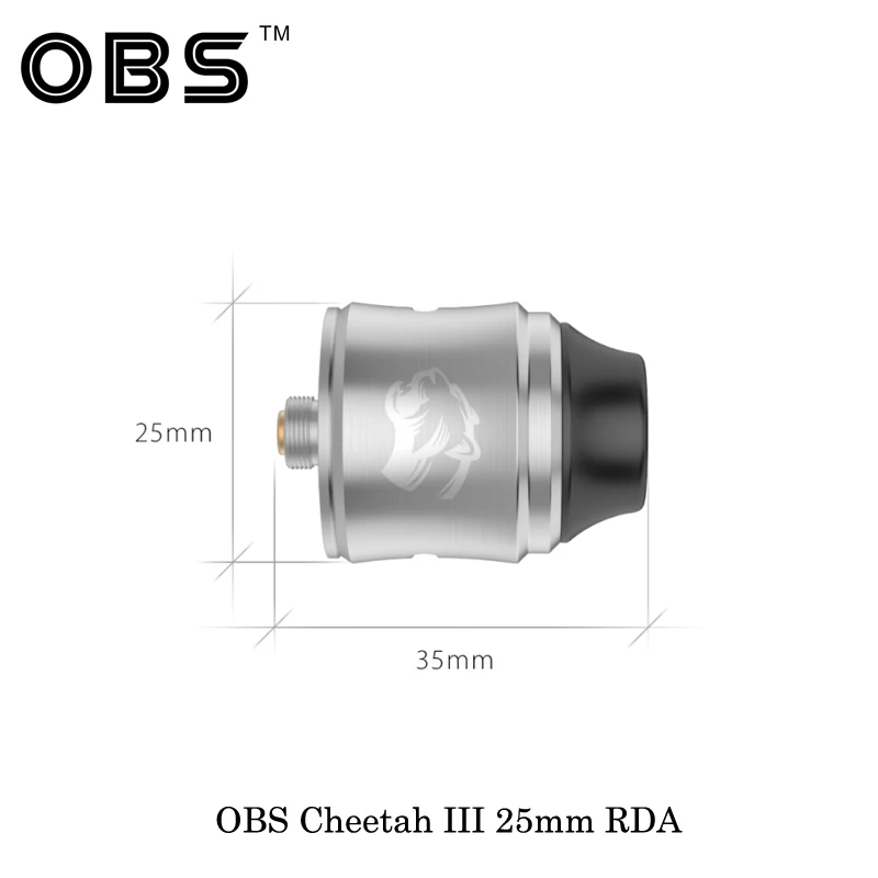 Электронная сигарета OBS Cheetah 3 RDA 25 мм бак облако чудовище перестраиваемый