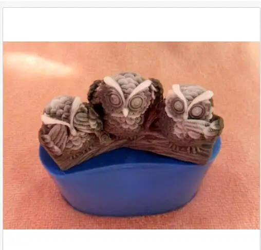 Три искусства для мыла и свечей форма в виде животного формы рукоделия