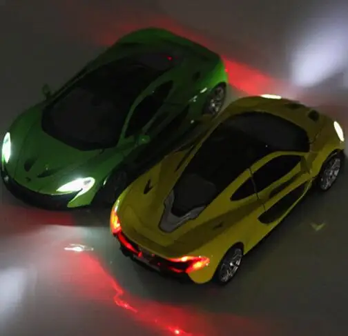 1/32 Diecasts & Toy Vehicles McLaren P1 модель автомобиля со звуком и светильник коллекция
