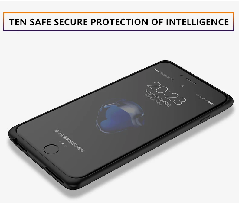 Батарея чехол 5000/7000 мАч для iphone 6 6s 7 8 Мощность банк заряда чехол для iphone 6 плюс 6s 7 8 плюс Батарея чехол Зарядное устройство