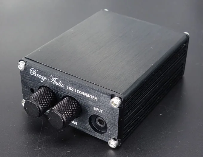 Алюминиевый мини-предусилитель B1 готовый преобразователь 2 0-2 1 Профессиональный