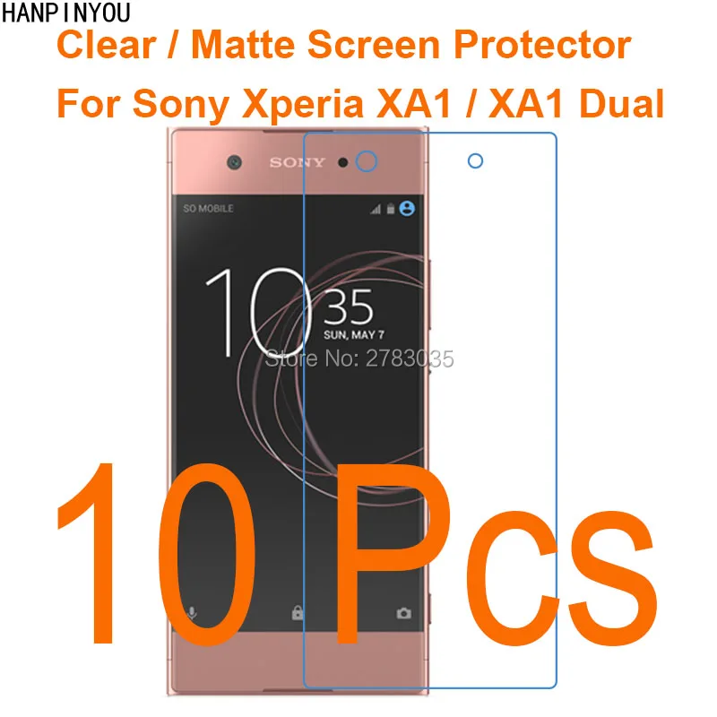 10 шт./лот для Sony Xperia XA1 / Dual Новая прозрачная/Антибликовая матовая защитная пленка