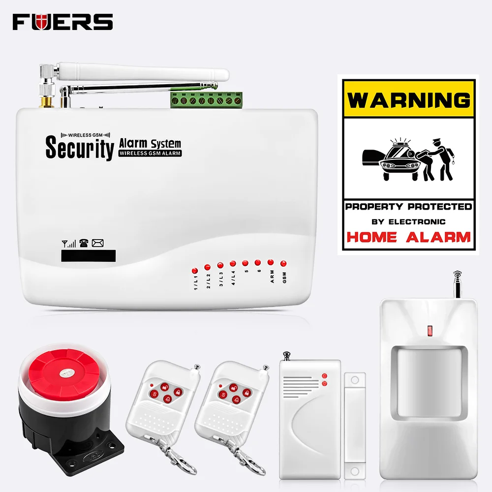 Система охранной сигнализации FUERS 10A GSM 850/900/1800/1900 МГц с датчиком двери|Комплекты