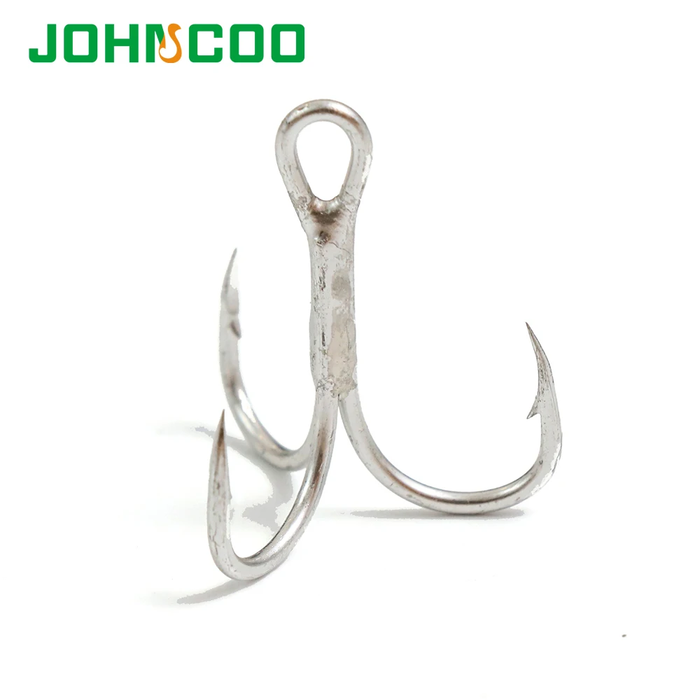JOHNCOO Новый 10 шт Высокоуглеродистая сталь Тройной крюк 4 #6 # супер сильный бак