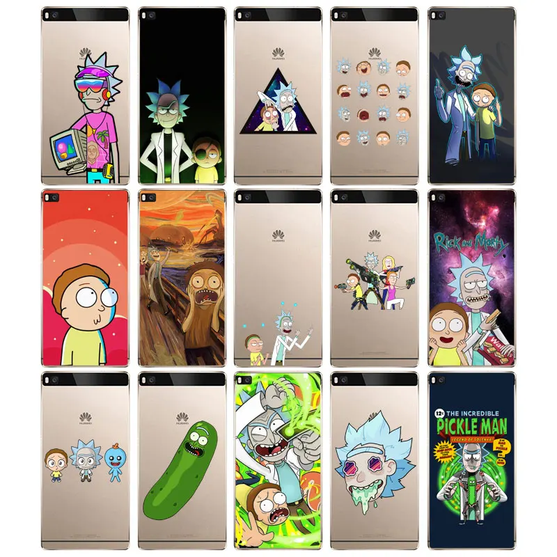 N367 Рик Морти силиконовый чехол-накладка из мягкого ТПУ чехол для Huawei P8 P9 P10 P20 P30 Lite