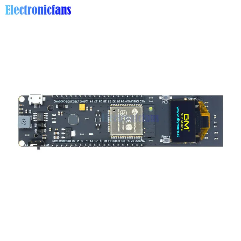 ESP32 ESP 32 ESP8266 CP2102 0 96 дюймов OLED дисплей 18650 литиевая батарея WiFi Bluetooth экран модуль
