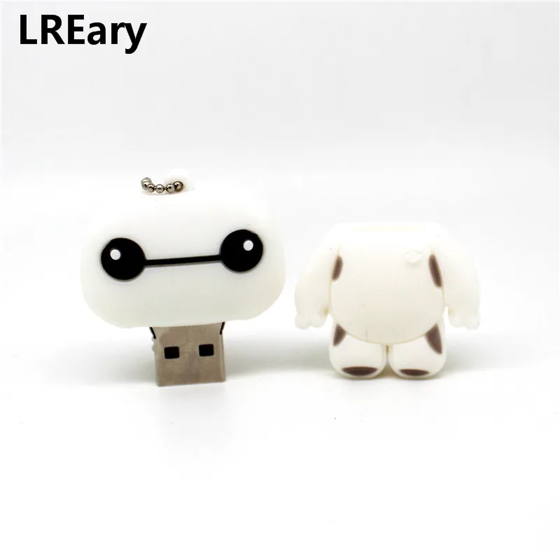 Мультяшный флеш накопитель big heros 6 4 ГБ 8 16 32 64 Baymax usb персонализированный подарок|USB