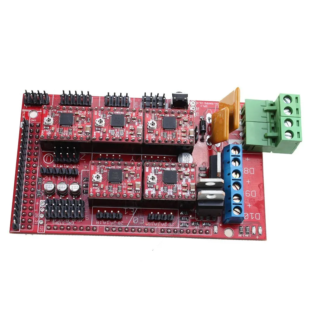 Опт пункт RAMPS 1 4 Плата управления + 5X A4988 Stepstick модуль драйвера для 3D принтера
