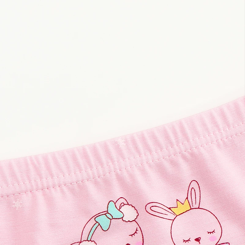 5 шт./лот штаны для девочек с рисунком кроликов детское нижнее белье из 100% хлопка