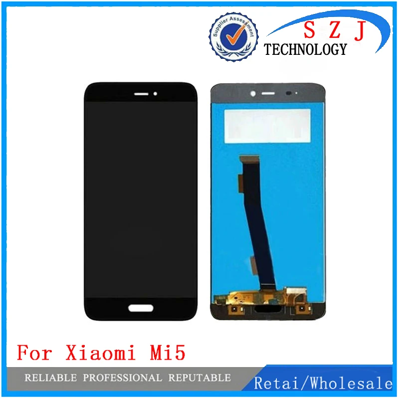 Новый ЖК-экран для Xiaomi Mi5 ЖК-дисплей + сенсорная панель Замена mi 5 Prime/Pro Бесплатная