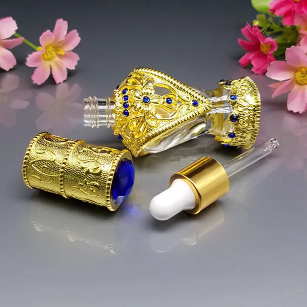 1 шт. металлическая стеклянная бутылка 8 мл в арабском стиле|oil container|glass bottle perfumebottle